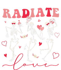 Groovy Radiate Love Valentine Xray Tech Radiology Rad Tech Cooling Performance Crew T-Shirt