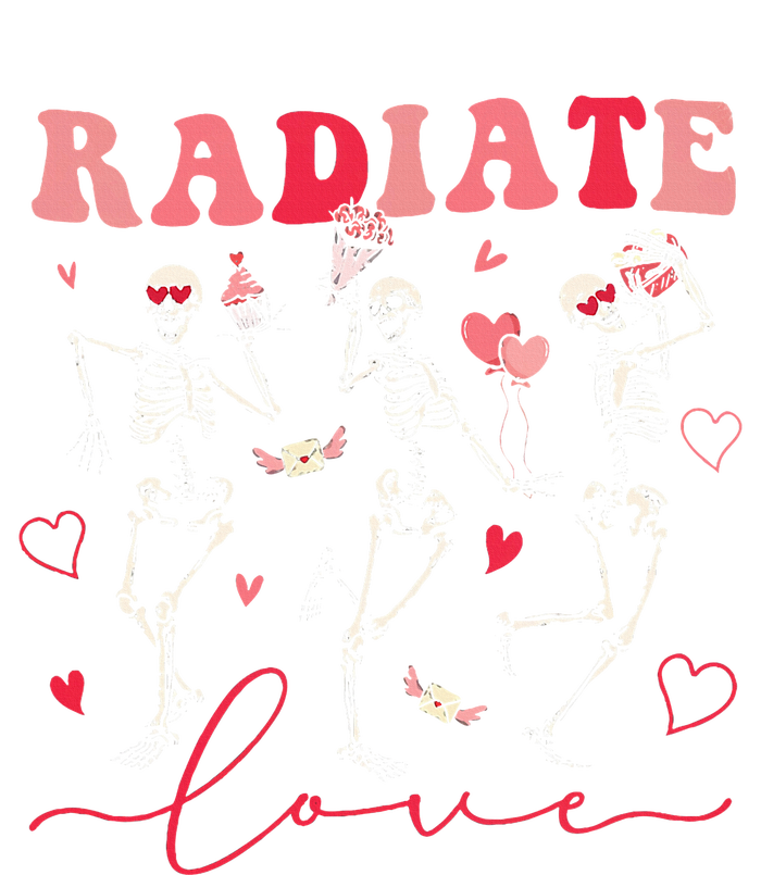 Groovy Radiate Love Valentine Xray Tech Radiology Rad Tech Cooling Performance Crew T-Shirt