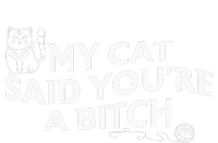 My Cat Said YouRe A Bitch Funny Cat 7-Panel Snapback Hat