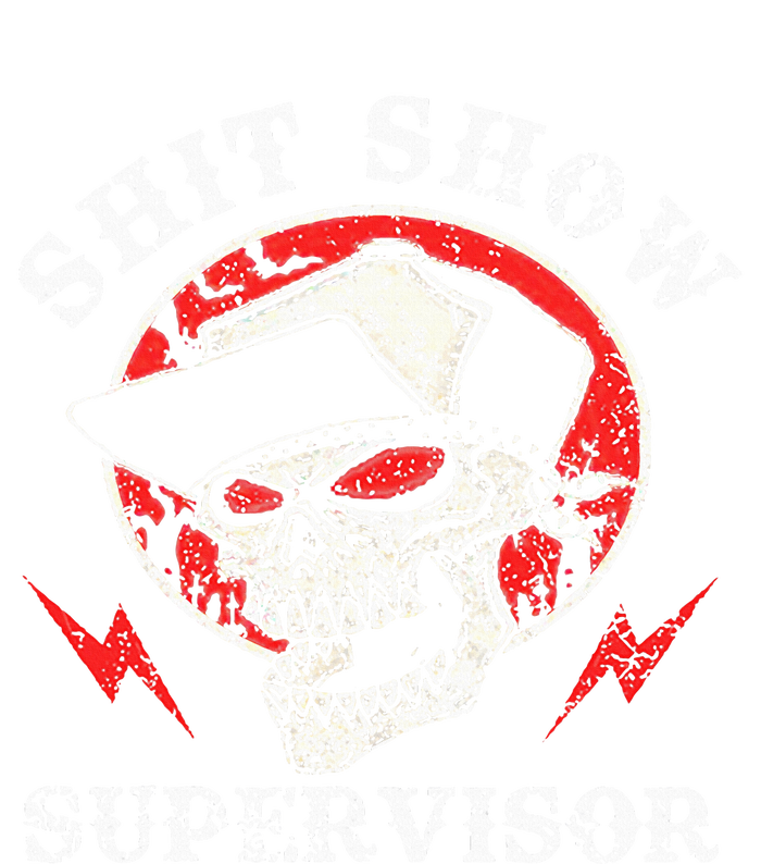 Shit Show Supervisor Skull Performance Sprint T-Shirt