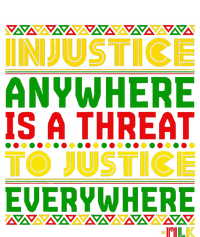 Injustice Anywhere Is A Threat To Justice Everywhere Mlk Tie-Dye T-Shirt