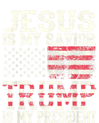 Jesus Is My Savior Trump Is My President 2024 Christian Grommeted Golf Towel