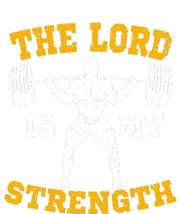 The Lord Is My Strengths Christian Gym Jesus Workout T-Shirt