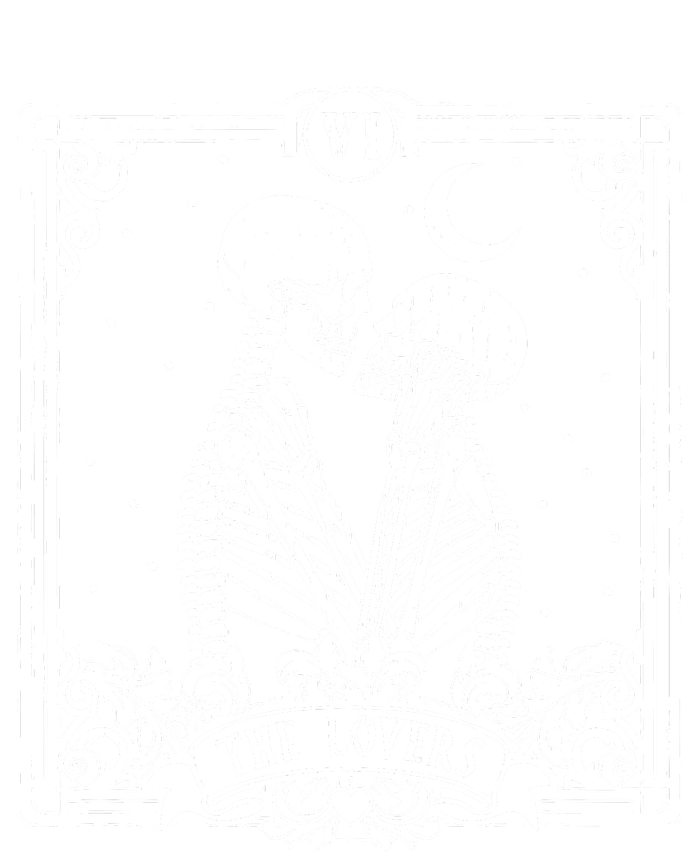 The Lovers Tarot Card Skeleton Great T-Shirt