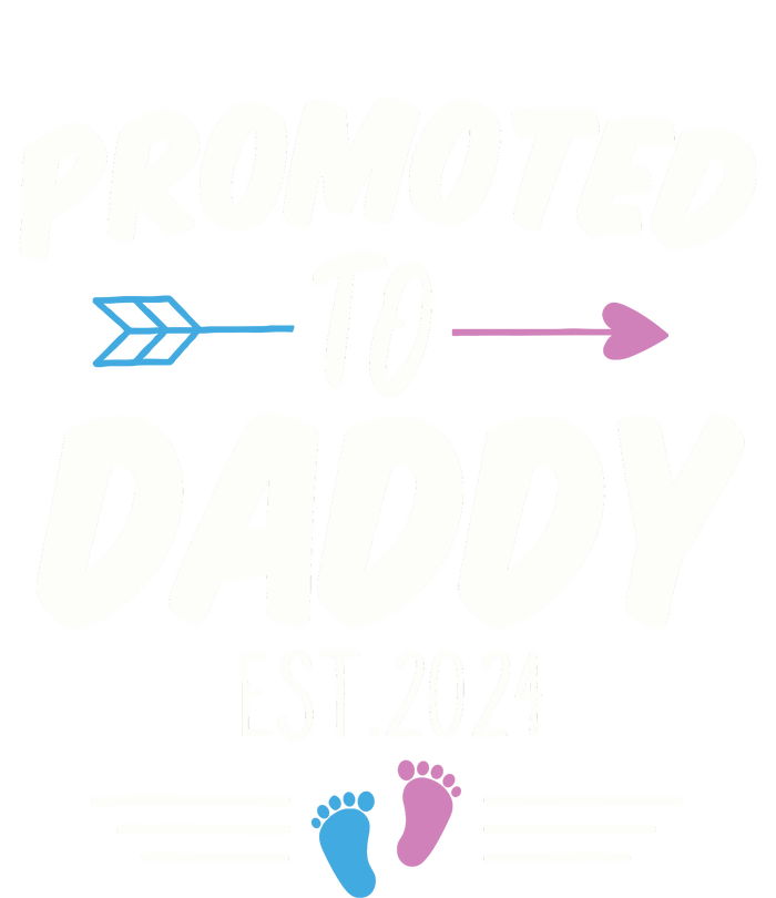 Promoted To Daddy Est 2024 Soon To Be Daddy First Time Daddy Women's Perfect Tri Tunic Long Sleeve Shirt