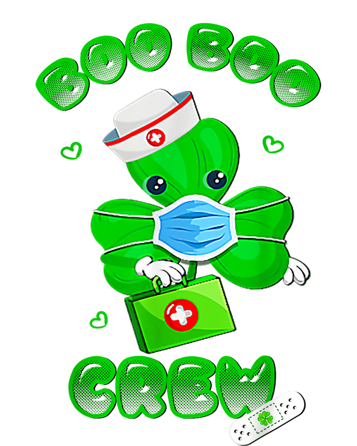 Boo Boo Crew Nurse St PatrickS Day Shamrock Face Mask Nurse T-Shirt