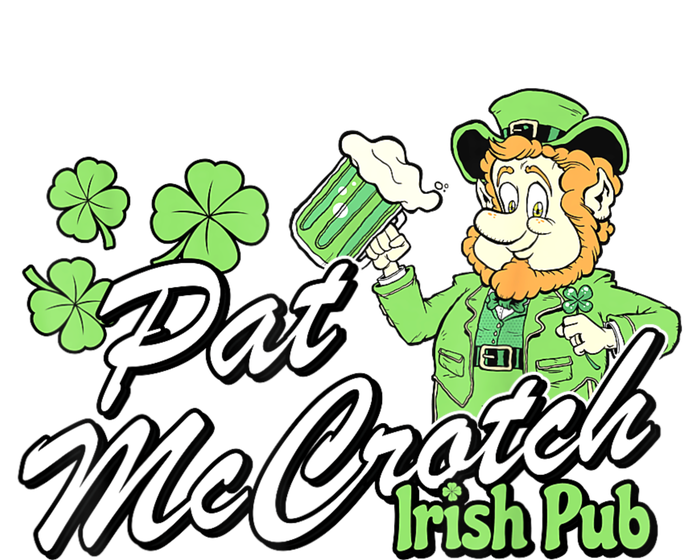 St. PattyS Day Pat Mccrotch Irish Pub Lucky Clover Women's Tri-Blend 3/4-Sleeve Raglan Shirt