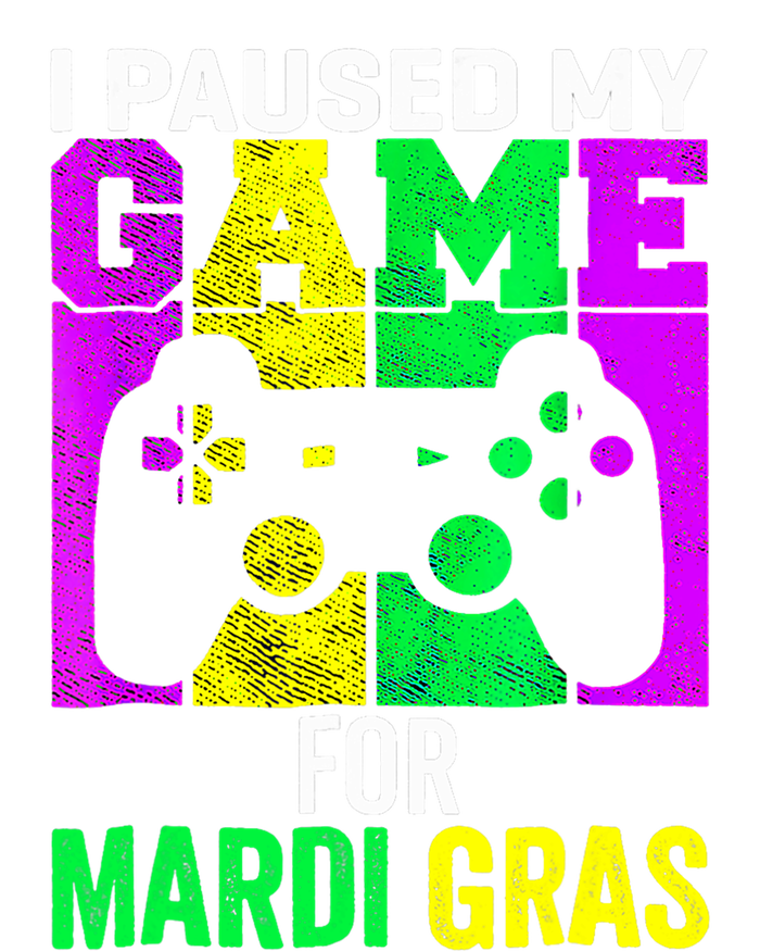 I Paused My Game For Mardi Gras Sweatshirt Cinch Pack Bag