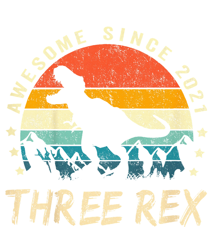 Three Rex 3rd Birthday Third Dinosaur 3 Year Old T-Shirt