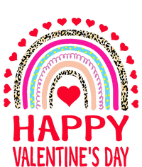 Happy Valentines Day Leopard Rainbow PosiCharge Competitor Tank