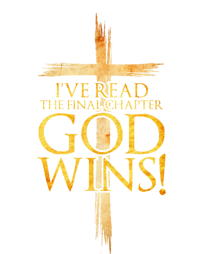 IVe Read The Final Chapter God Wins Christian Faith Cross Kids Tie-Dye T-Shirt