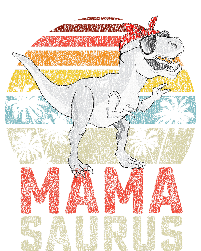 Mamasaurus T Rex Dinosaur Mama Saurus Family Matching Bella+Canvas Jersey Crop Tee