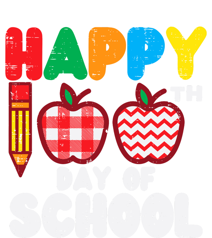 Happy 100th Day School Apples 100 Days Student Teacher Gift Large Microfiber Waffle Golf Towel