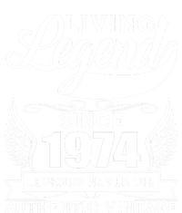 Authentic Vintage Living Legend Since 1974 Legends Never Die 50th Birthday T-Shirt