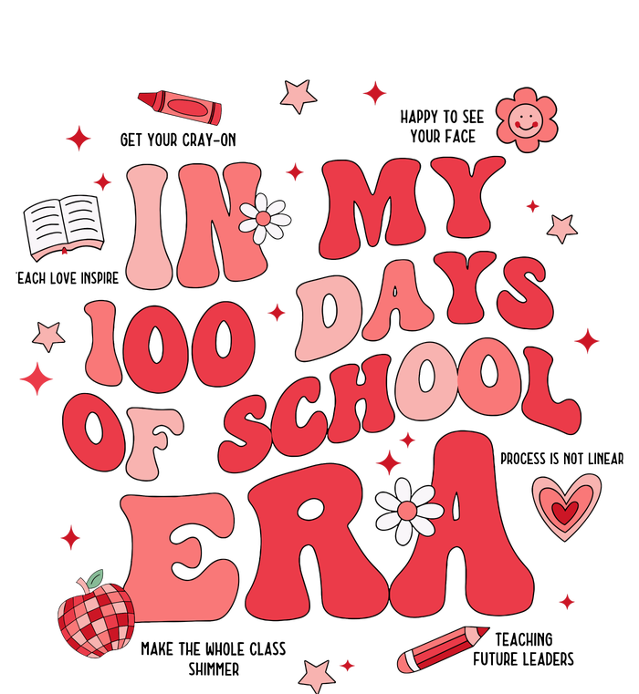 In My 100 Days Of School Era Retro Groovy 100th Day Teachers T-Shirt