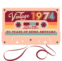 Cute Cassette Tape Limited Edition Vintage 1974 50 Years Of Being Awesome The Baniff Cuffed Pom Beanie