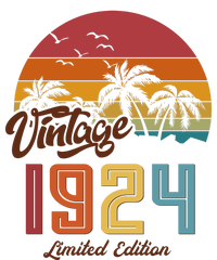 Retro Vintage Tropical Palm Trees Limited Edition 1924 100th Birthday T-Shirt