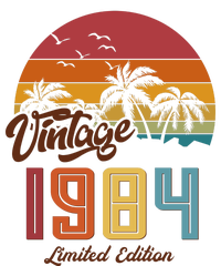 Retro Vintage Tropical Palm Trees Limited Edition 1984 40th Birthday T-Shirt