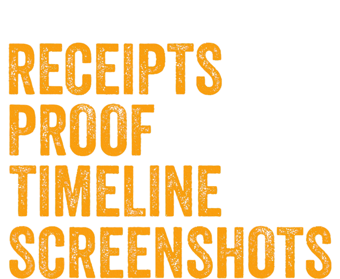 Receipts Proof Timeline Screenshots Kids Long Sleeve Shirt