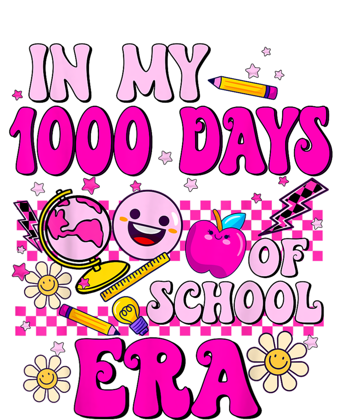 Retro Groovy In My 1000 Days Of School Era 1000 Days Smarter Softstyle Adult Sport Polo