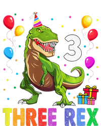 Three Rex 3rd Birthday Third Dinosaur 3 Year Old T-Shirt