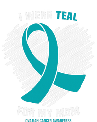 I Wear Teal For My Mom Ovarian Cancer Awareness Women's Perfect Tri Tunic Long Sleeve Shirt