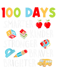 Smarter Kinder Stronger Brighter 100 Days Of School Teacher T-Shirt