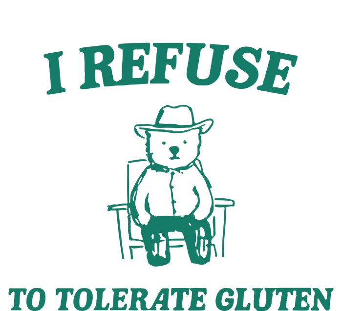 I Refuse To Tolerate Gluten Adult Drive Performance Visor