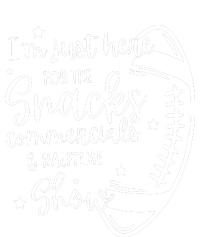 Im Just Here For Snacks Commercials & Halftime Show Funny Football Striped Beanie with Solid Band