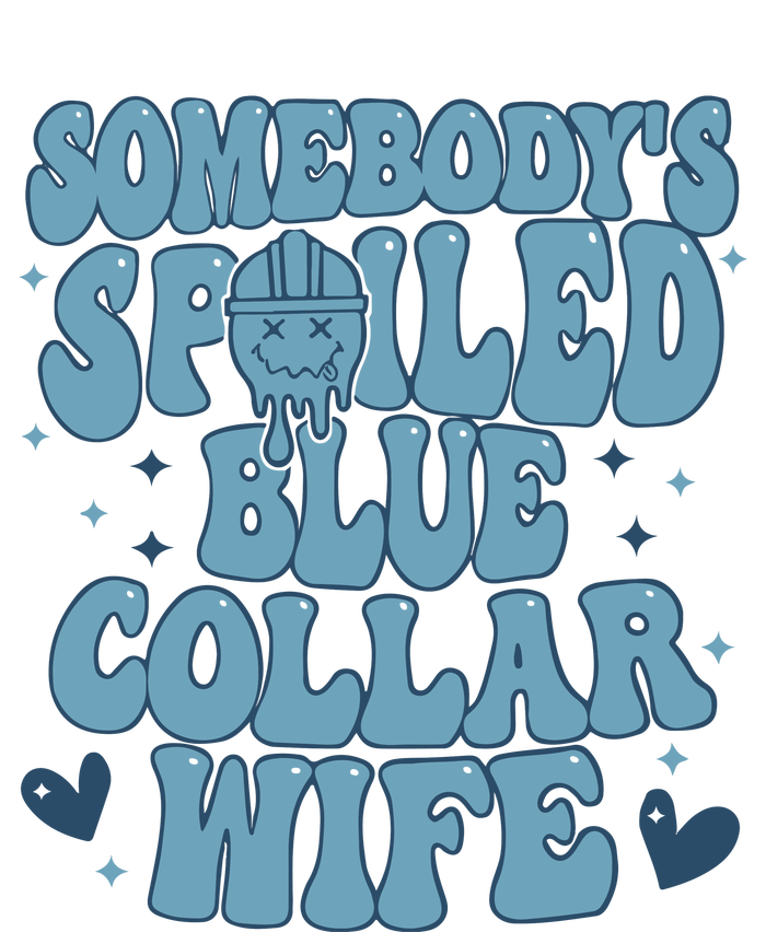 Somebodys Spoiled Blue Collar Wife Mesh Reversible Basketball Jersey Tank