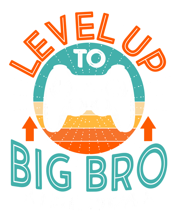 Level Up To Big Bro Est 2024 New Baby Sibling Gamer T-Shirt