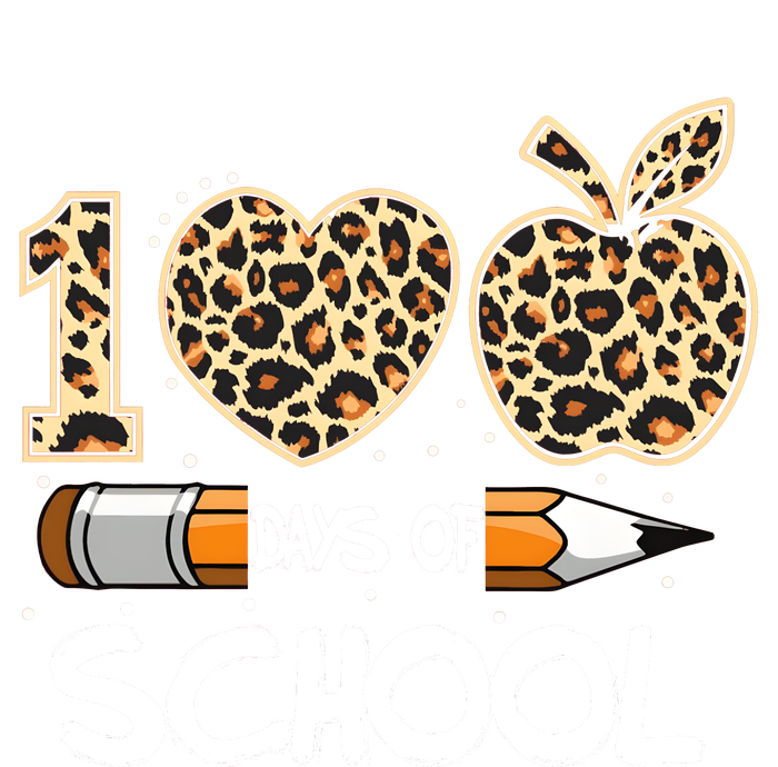 100 Days Of School Leopard Apples Doggie Tank