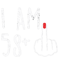 Funny 59th Birthday Gift For Women I Am 58 Plus 1 Middle Finger For A 59 T-Shirt