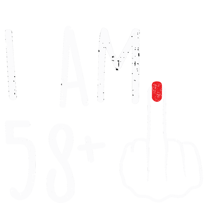 Funny 59th Birthday Gift For Women I Am 58 Plus 1 Middle Finger For A 59 T-Shirt