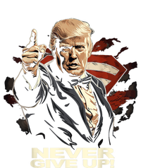 Trump Never Surrender Give Up Graphic Baby Long Sleeve Bodysuit