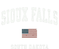 Sioux Falls South Dakota Sd Vintage American Flag Sports Hoodie Women's Flannel Pajama Set