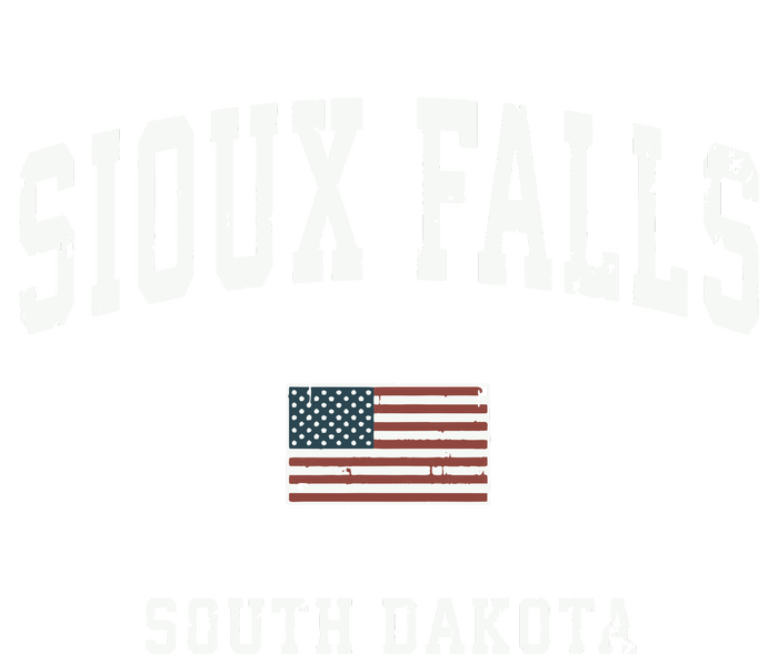 Sioux Falls South Dakota Sd Vintage American Flag Sports Hoodie Women's Flannel Pajama Set