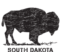 South Dakota And American Buffalo Bison Ladies Long Sleeve Shirt