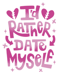 Id Rather Date Myself Anti Valentines Day Funny Kids Hoodie