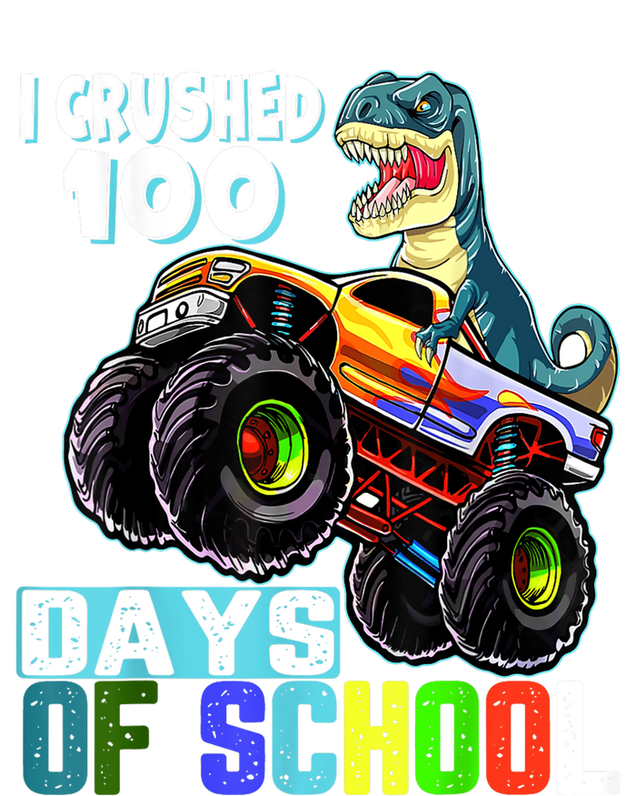 I Crushed 100 Days Of School Funny Trex 100th Day Of School Snapback Five-Panel Rope Hat