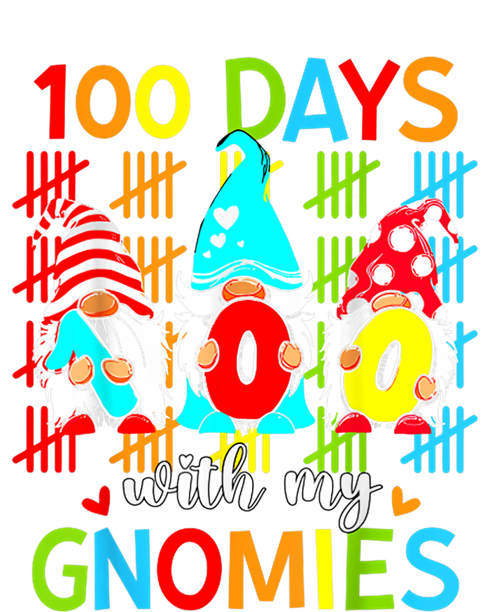 100 Days With My Gnomies Teacher 100th Day Of School Gnome T-Shirt