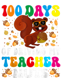 100 Days Of Driving My Teacher Nuts Squirrel Days Of School Women's Racerback Cropped Tank