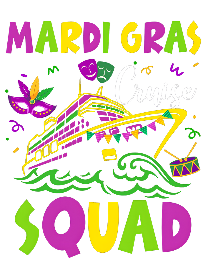 Mardi Gras Cruise Crew 2024 Womens Funnel Neck Pullover Hood