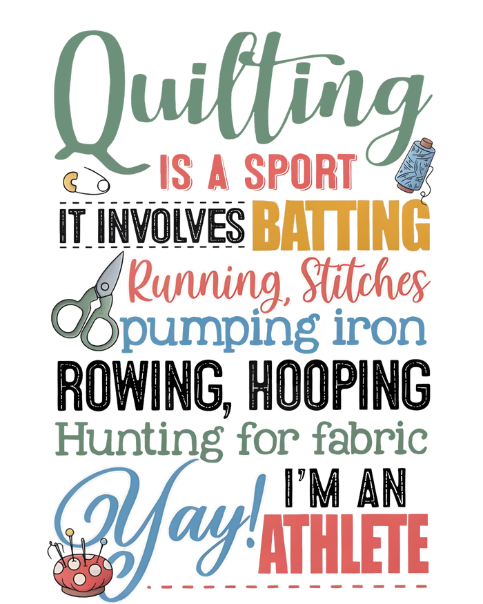 Quilting Is A Sport It Involves Batting Running Stitches Pumping Iron Adult Drive Performance Visor