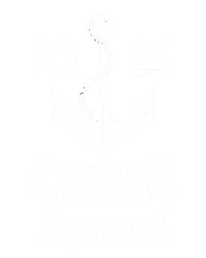 Cruise Squad 2024 With Anchor For Cruising Crew Sustainable Knit Beanie