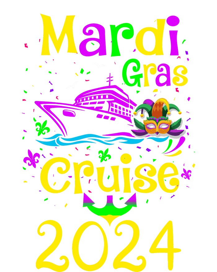 Mardi Gras Cruise 2024 Matching Group Family Vacation Striped Beanie with Solid Band