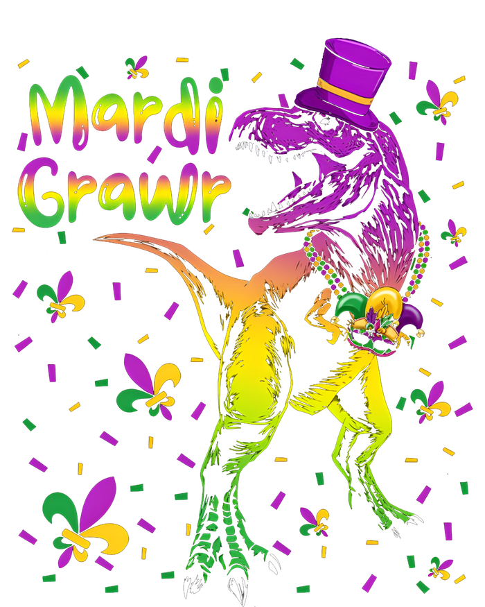 Funny Mardi Gras Festival Grawr Dinosaur Tie Dye Hoodie