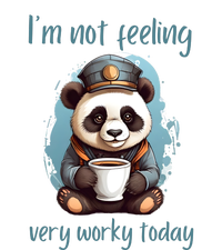 I Hate Mornings Panda V-Neck T-Shirt