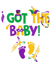 I Got The Baby Pregnancy Announcement Funny Mardi Gra Baby Long Sleeve Bodysuit