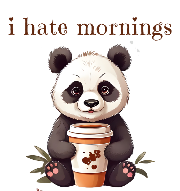 I Hate Mornings Panda Doggie Tank